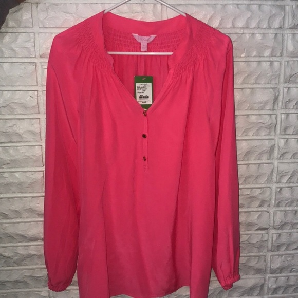 Lilly Pulitzer Tops - Lily Pulitzer Elsa Pink Shirt